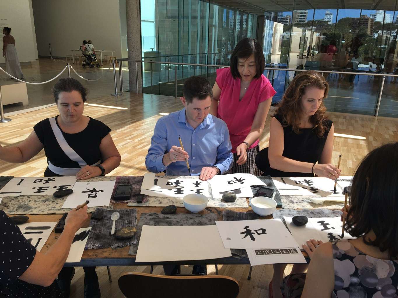 Chinese Calligraphy workshop, Art Gallery of NSW